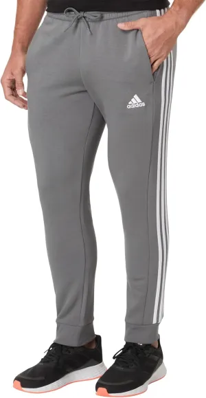 adidas Mens Essentials Fleece Striped Joggers Training Casual Comfort Technology - Blue