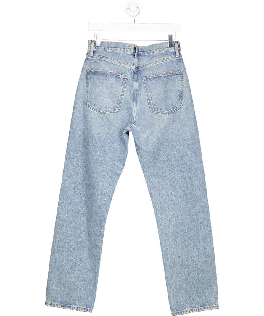 AGOLDE Blue 90's Pinch Waist High Rise Straight Jeans W27