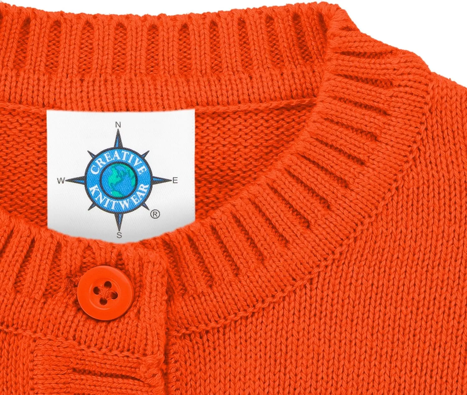Creative Knitwear College Baby Cardigan Sweater - Long Sleeve, Multiple Colors, for Boys & Girls (0 Months - 4T)