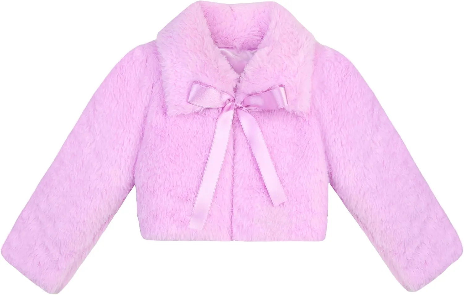 Lilax Toddler Puffer Jacket, Faux Fur Wedding Coat, Girls Plush Dress Coat