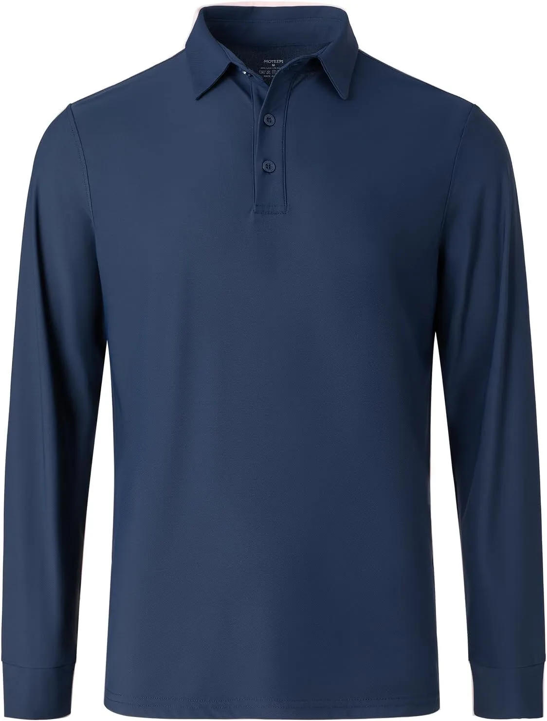 M MOTEEPI Polo for Men Long Sleeve Sun Protection Golf Shirts with Collar UPF 50  Performance Collared Fall Shirts Tennis