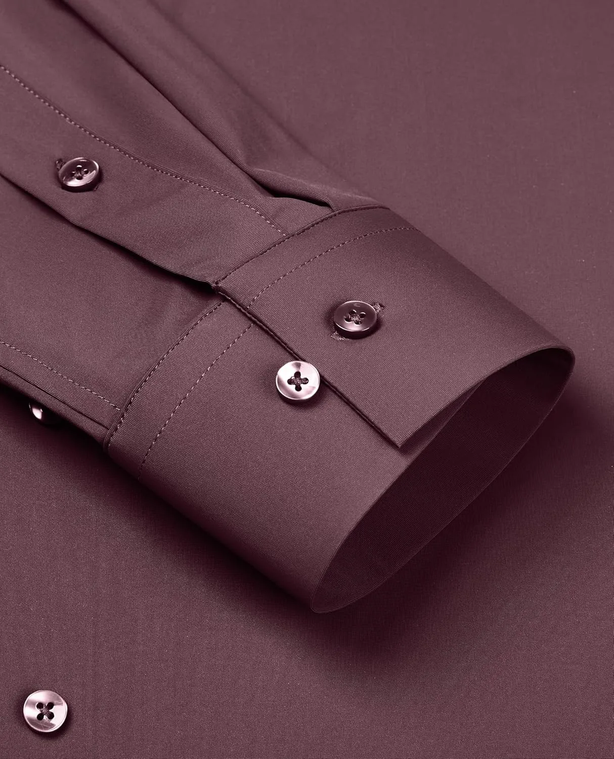 Stretch Mens Dress Shirts Long Sleeve Slim Fit Dress Shirts for Men Muscle Fit Wrinkle Free Button Down Shirt